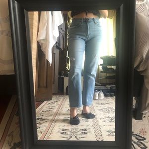 A&F Ultra High Rise Mom Jeans